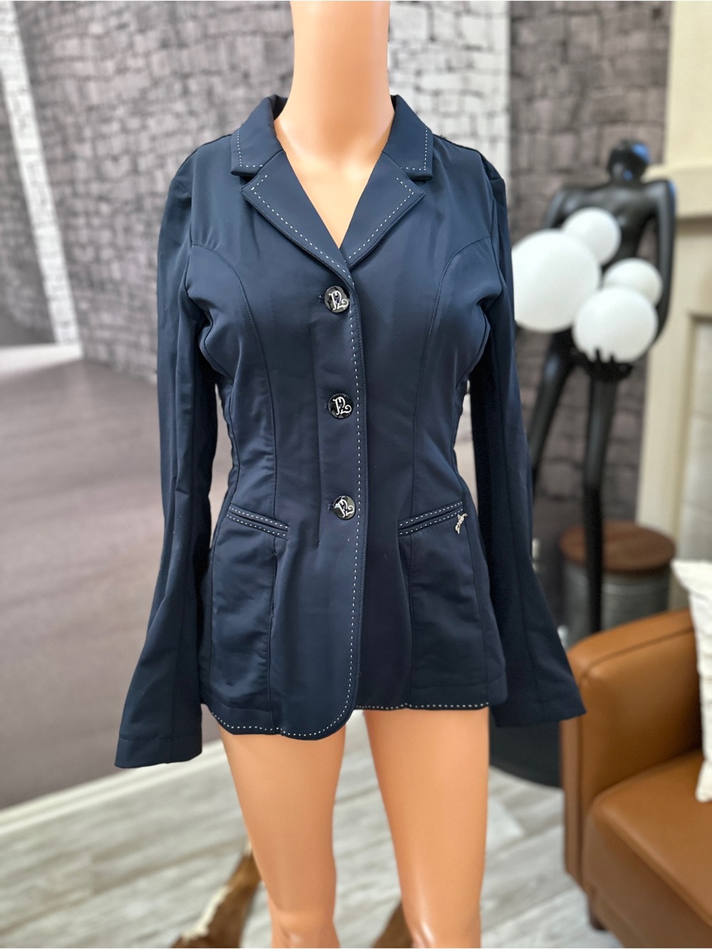 NWT Pénélope Women's Airlight Equestrian Jacket Freejump Compatible Sz 36